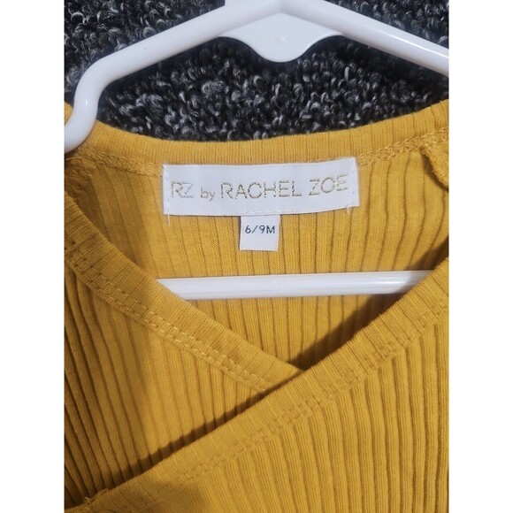 Rachel Zoe Baby Girls Orange Long Sleeve Blouse 6-9 Months New NWOT - Picture 3 of 4